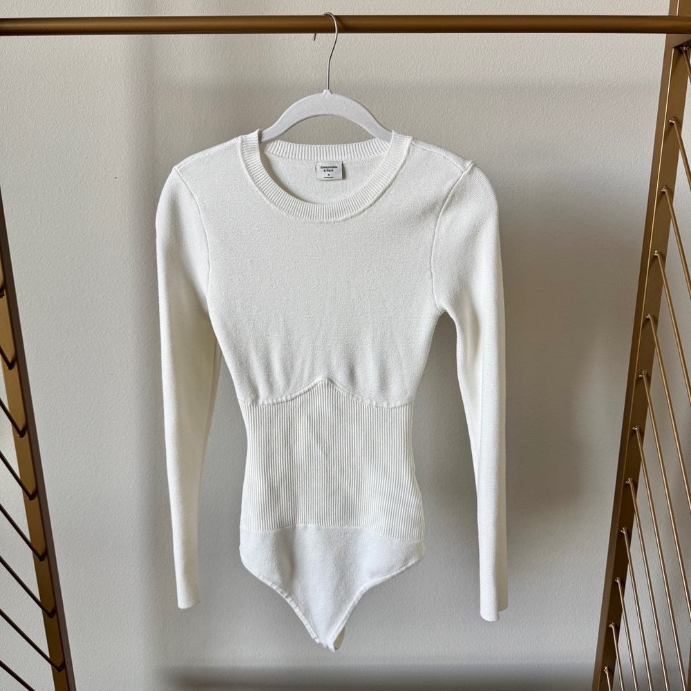 A&F Crew Neck Sweater Corset Bodysuit